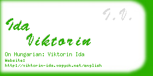 ida viktorin business card